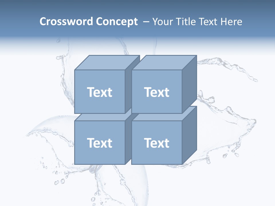 Blue Fresh Transparent PowerPoint Template