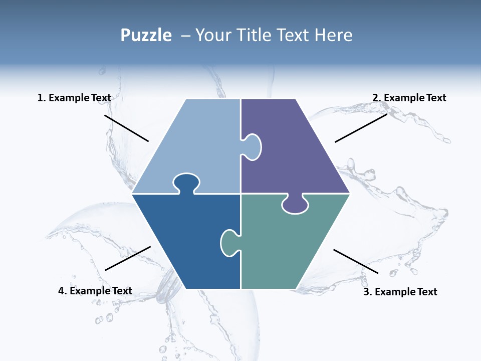 Blue Fresh Transparent PowerPoint Template