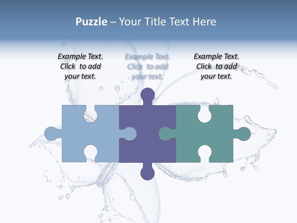 Blue Fresh Transparent PowerPoint Template