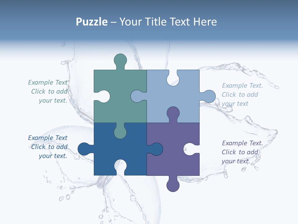 Blue Fresh Transparent PowerPoint Template