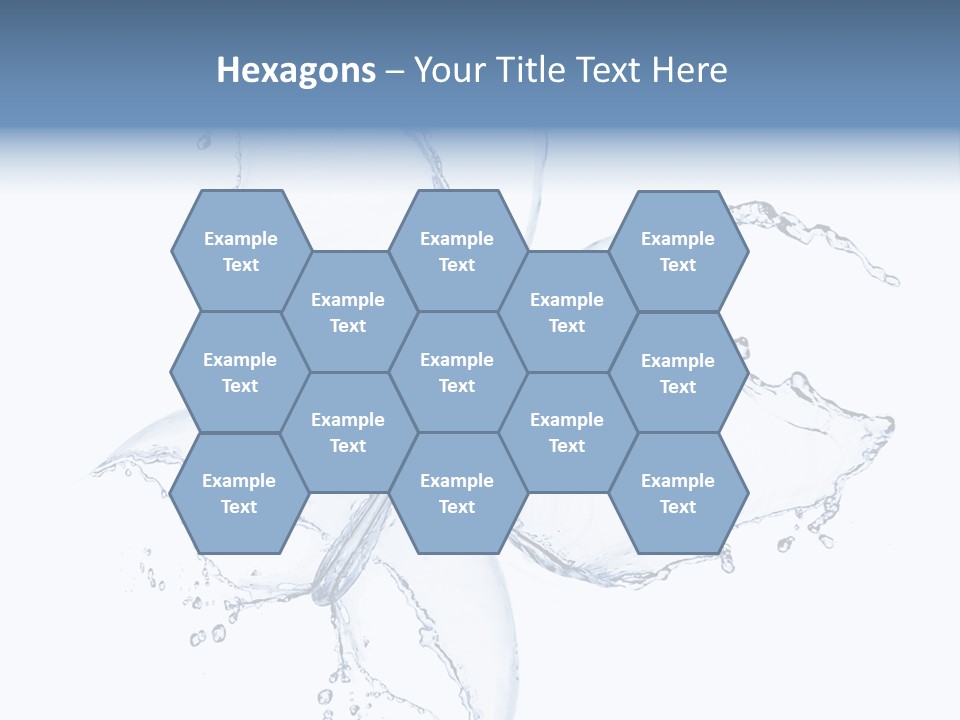 Blue Fresh Transparent PowerPoint Template