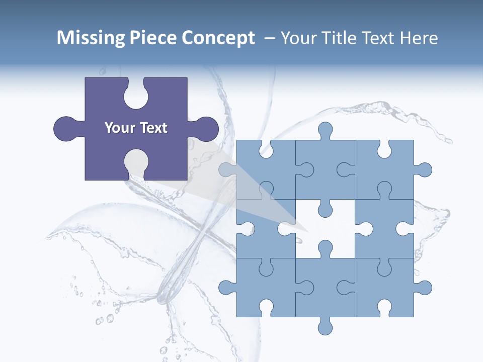 Blue Fresh Transparent PowerPoint Template