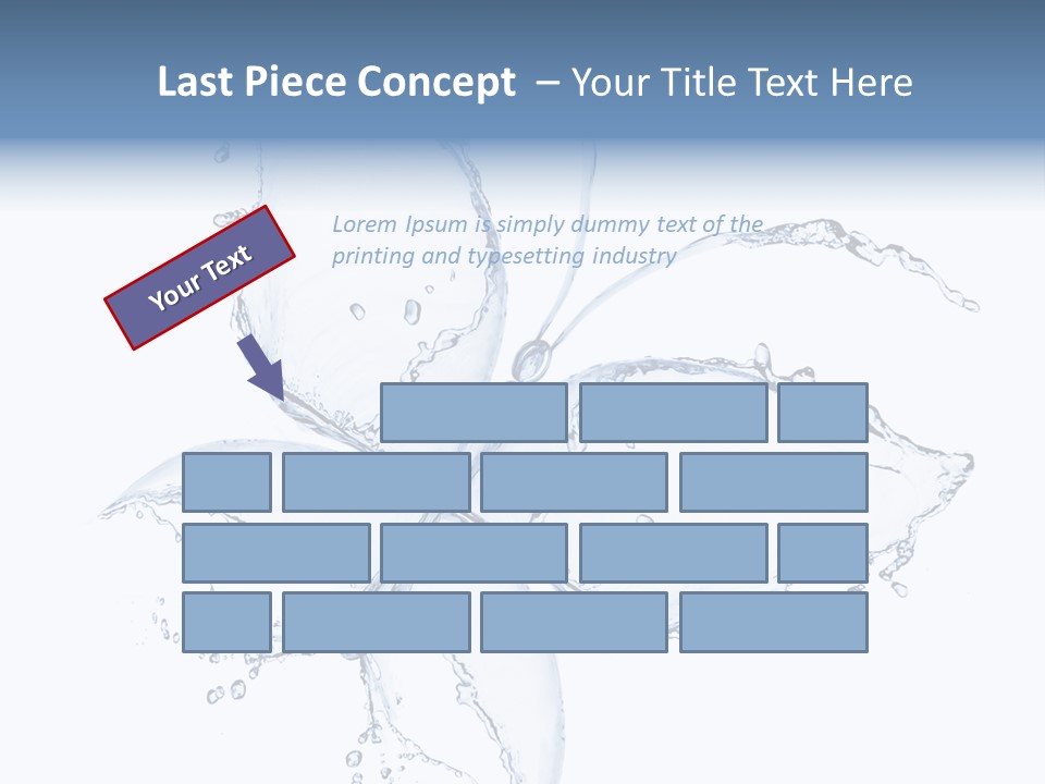 Blue Fresh Transparent PowerPoint Template