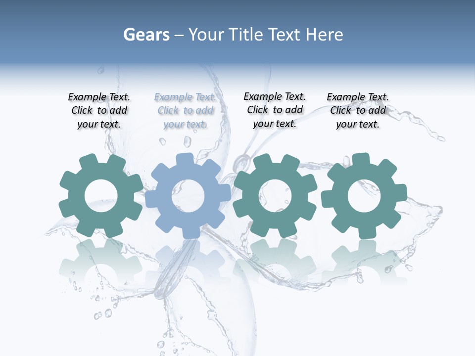 Blue Fresh Transparent PowerPoint Template