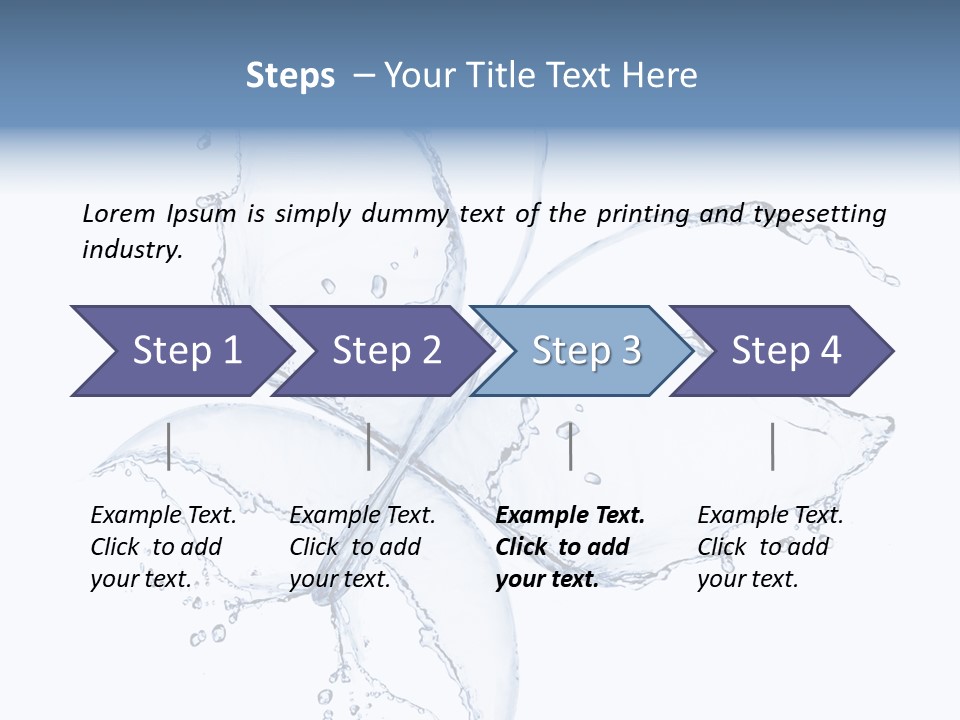 Blue Fresh Transparent PowerPoint Template
