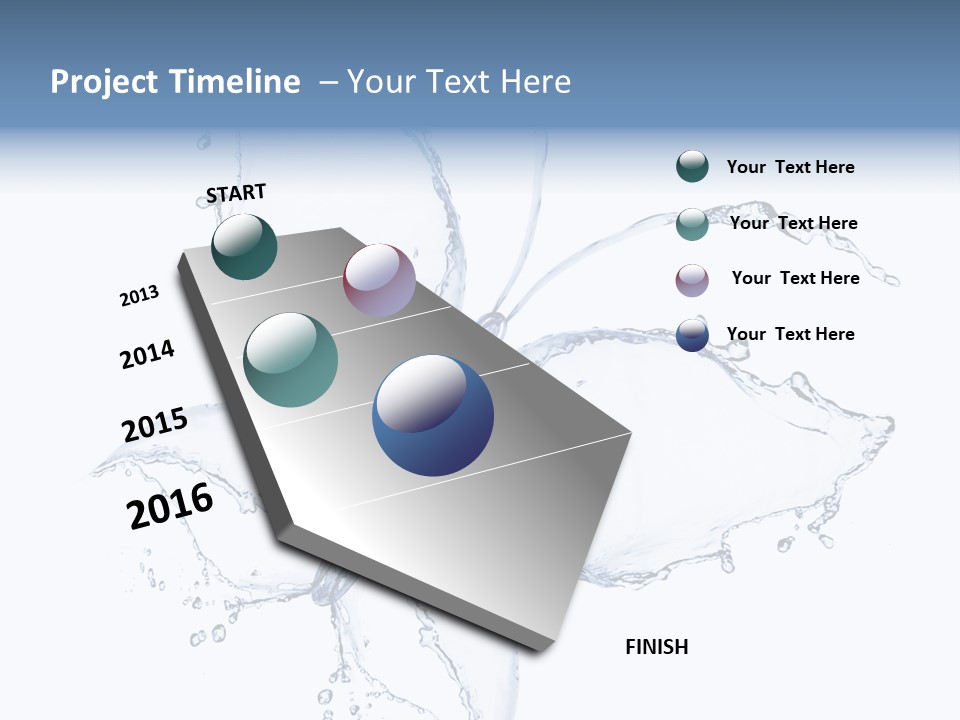 Blue Fresh Transparent PowerPoint Template