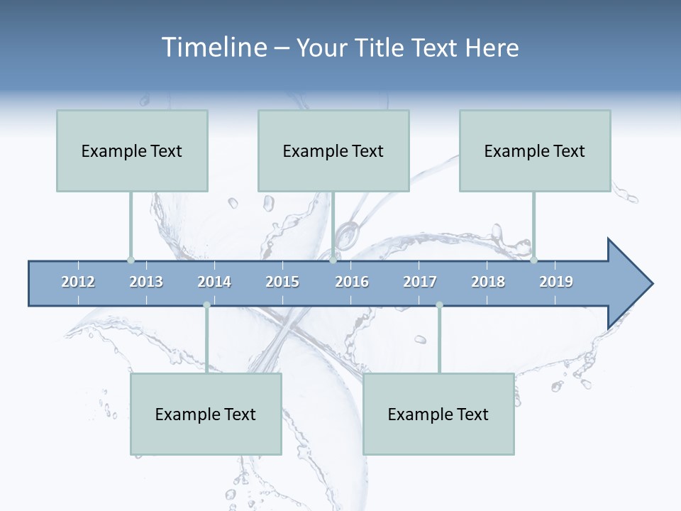 Blue Fresh Transparent PowerPoint Template
