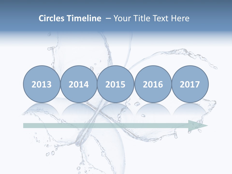 Blue Fresh Transparent PowerPoint Template
