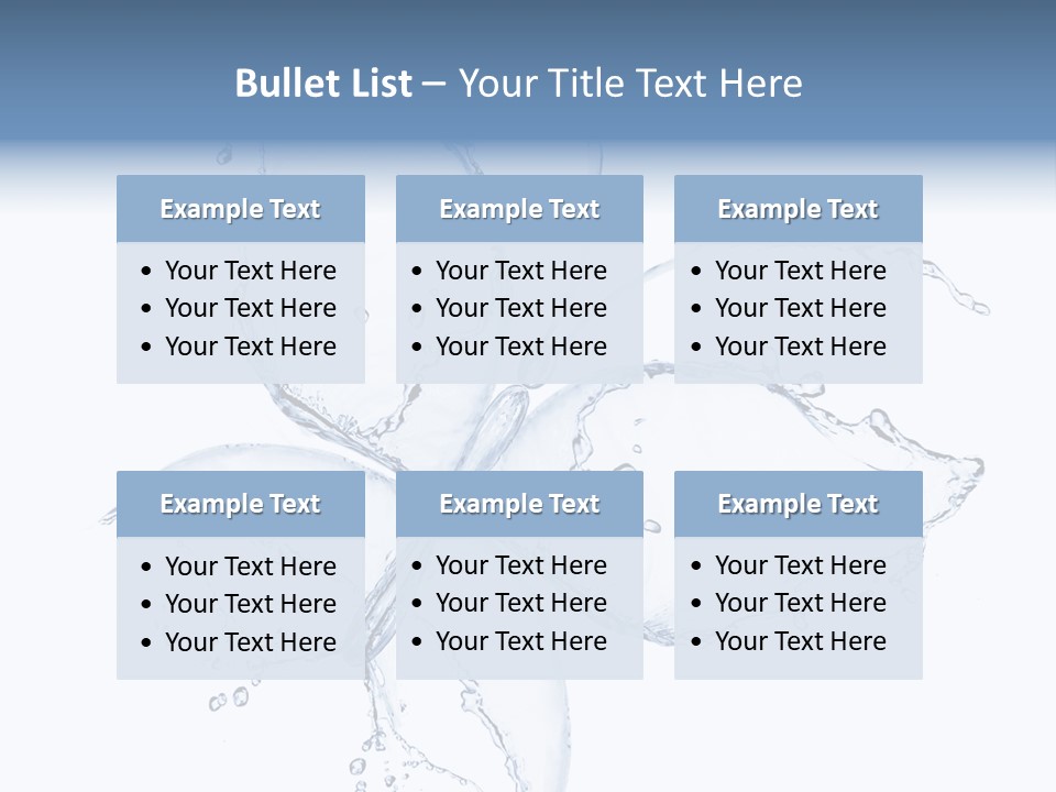 Blue Fresh Transparent PowerPoint Template
