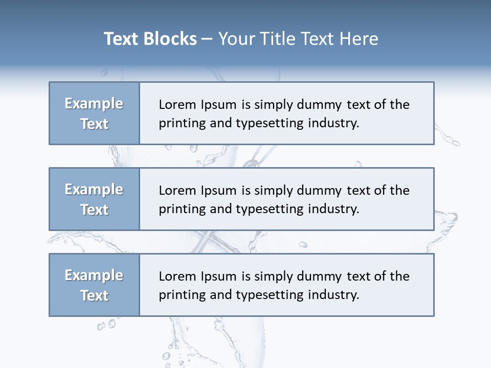 Blue Fresh Transparent PowerPoint Template