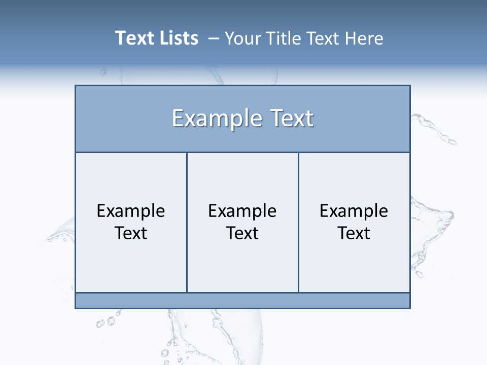 Blue Fresh Transparent PowerPoint Template