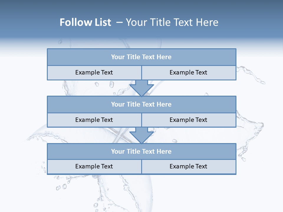 Blue Fresh Transparent PowerPoint Template