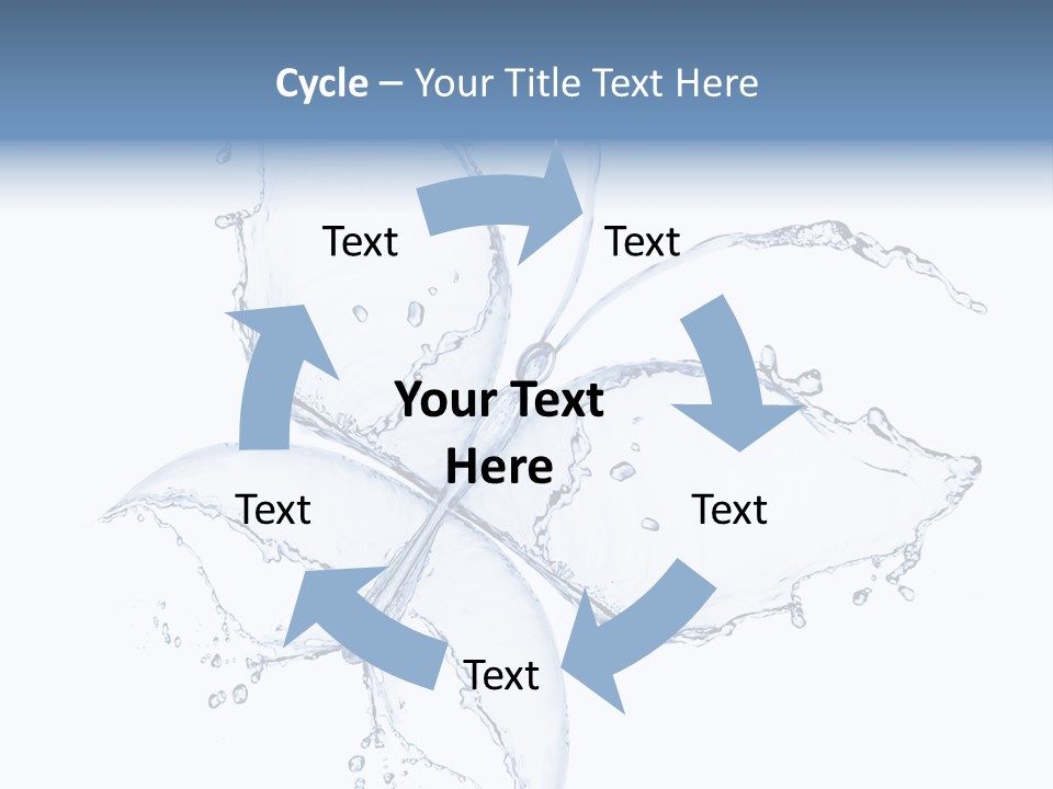 Blue Fresh Transparent PowerPoint Template
