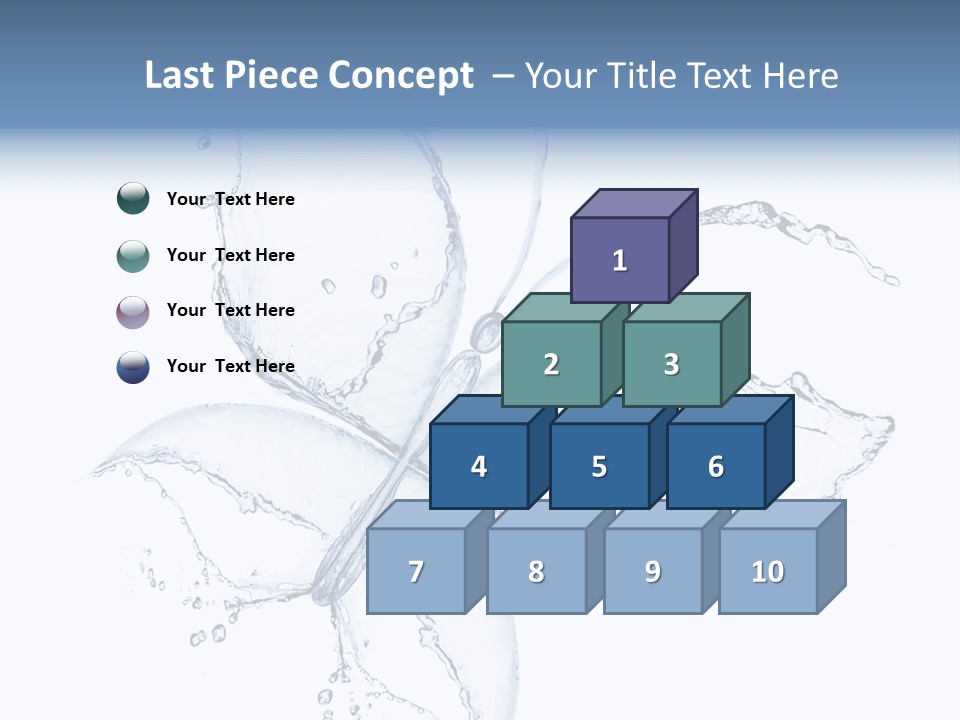 Blue Fresh Transparent PowerPoint Template