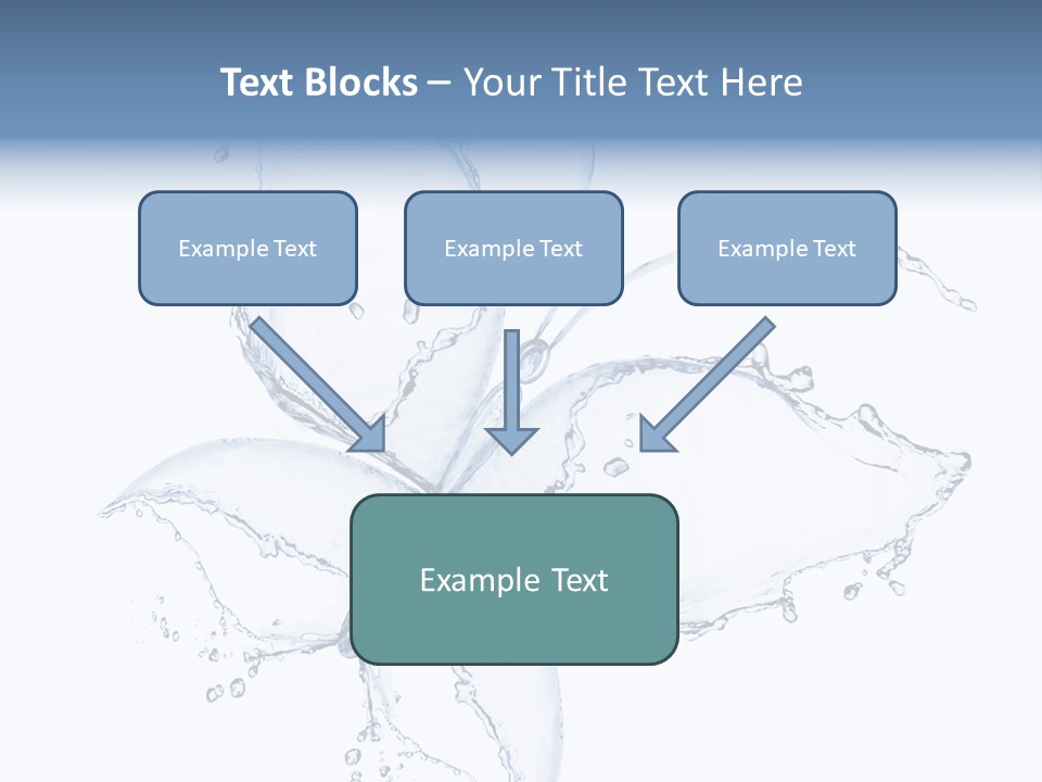 Blue Fresh Transparent PowerPoint Template