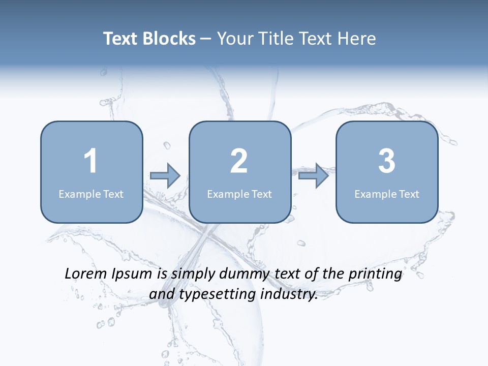 Blue Fresh Transparent PowerPoint Template