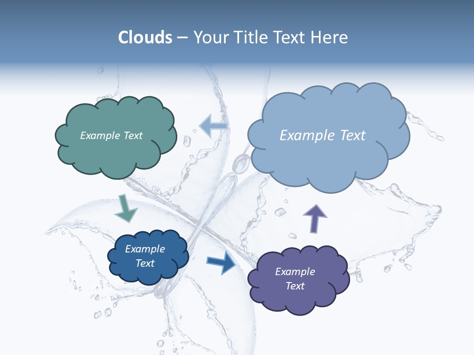 Blue Fresh Transparent PowerPoint Template