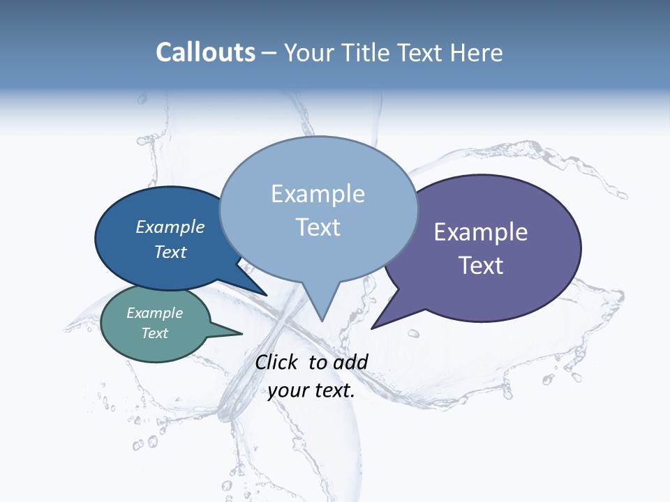 Blue Fresh Transparent PowerPoint Template