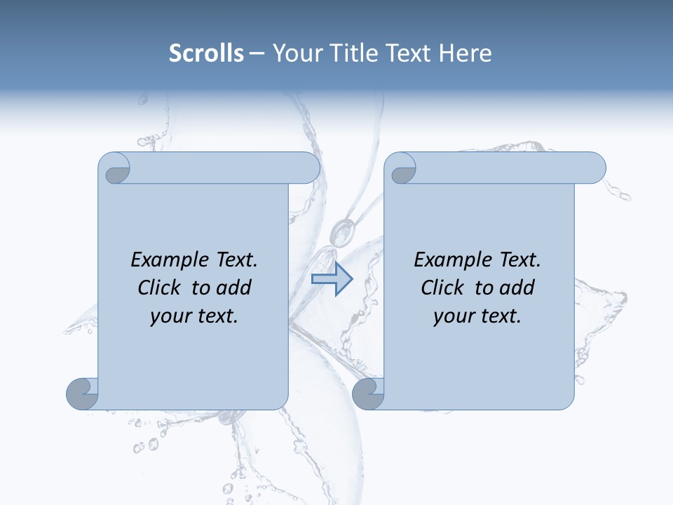 Blue Fresh Transparent PowerPoint Template
