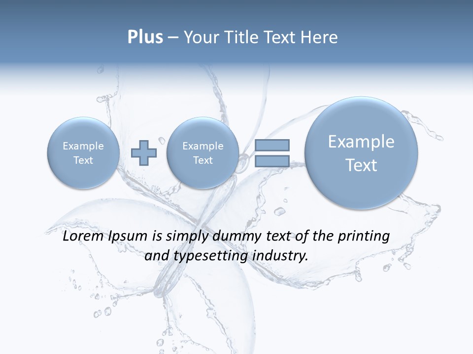 Blue Fresh Transparent PowerPoint Template