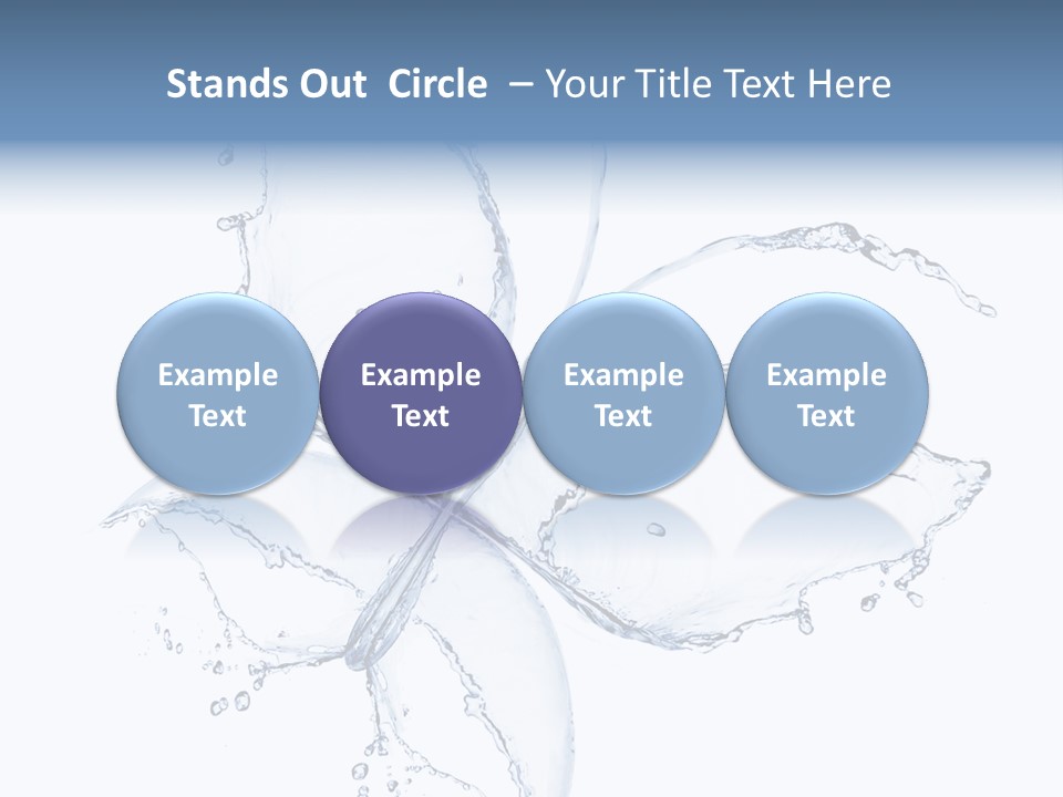 Blue Fresh Transparent PowerPoint Template