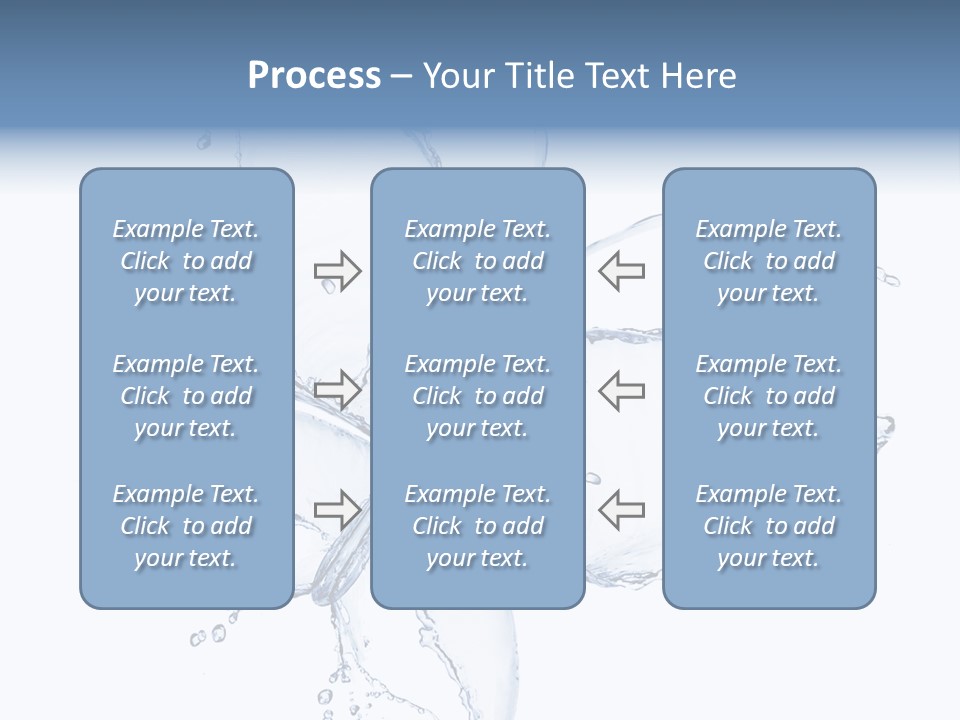 Blue Fresh Transparent PowerPoint Template