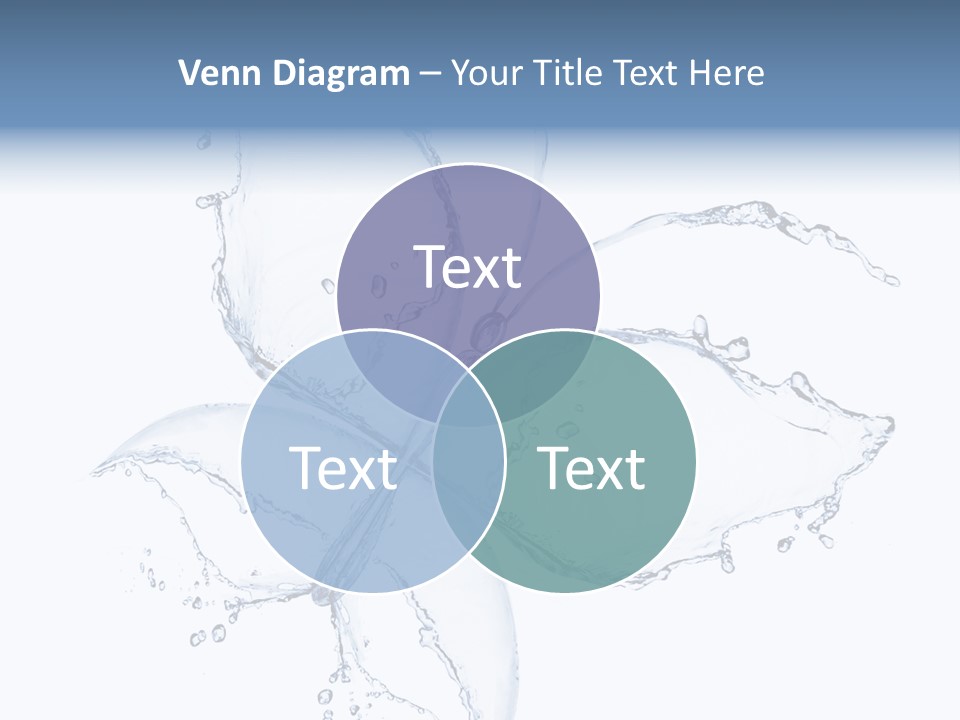 Blue Fresh Transparent PowerPoint Template