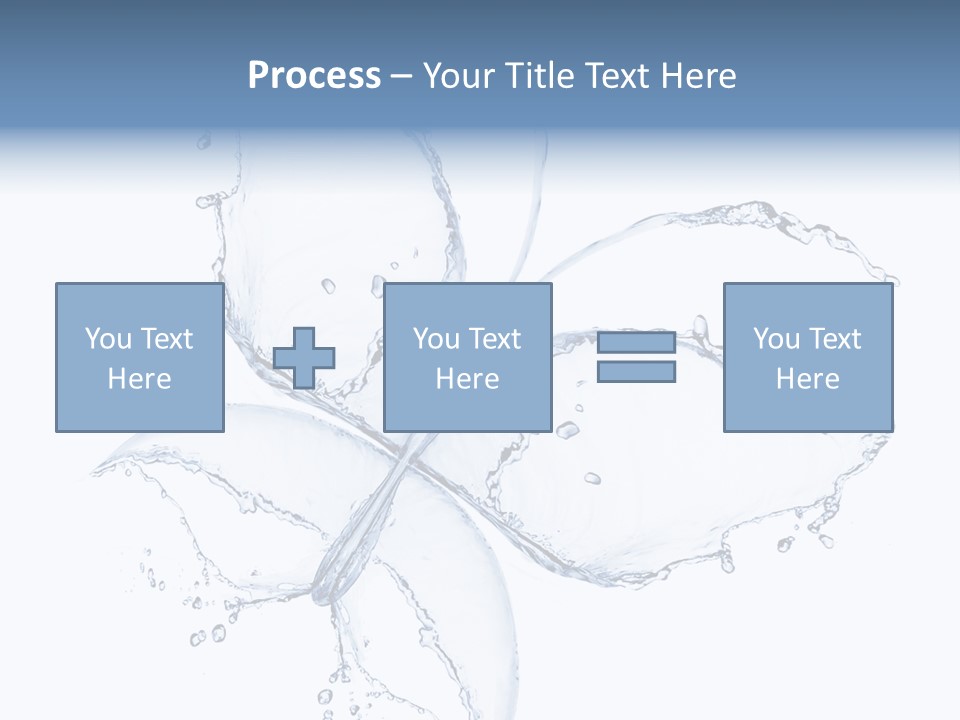 Blue Fresh Transparent PowerPoint Template