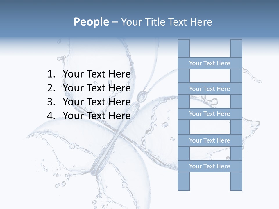 Blue Fresh Transparent PowerPoint Template