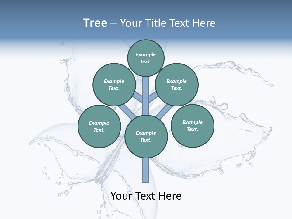 Blue Fresh Transparent PowerPoint Template