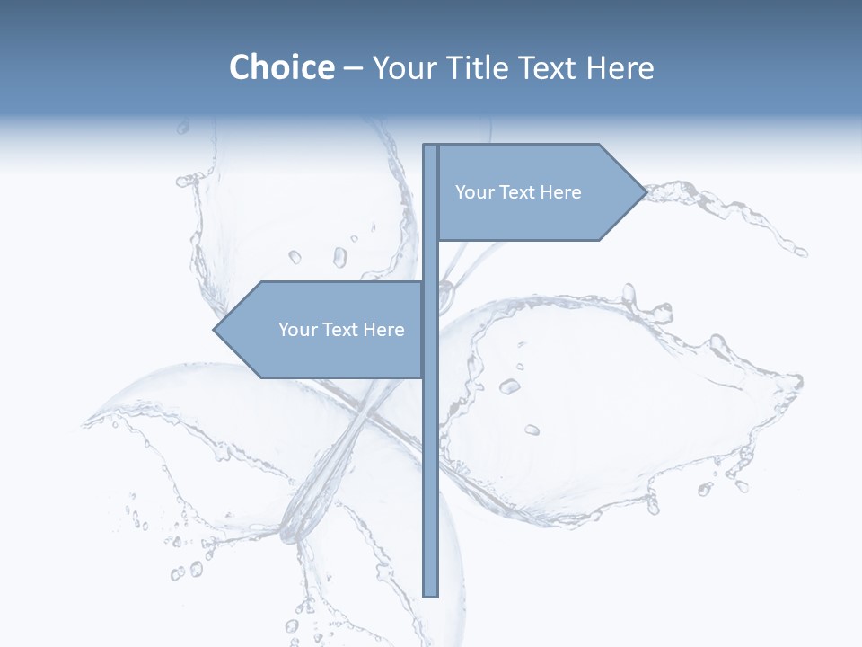 Blue Fresh Transparent PowerPoint Template