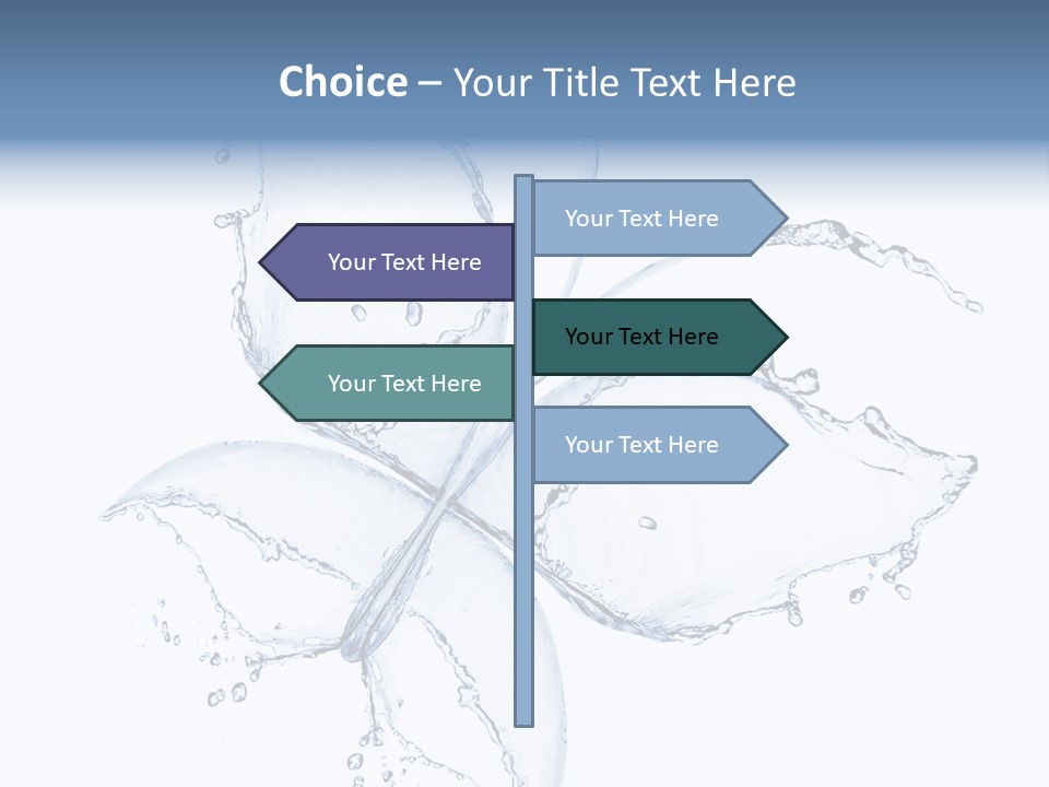 Blue Fresh Transparent PowerPoint Template