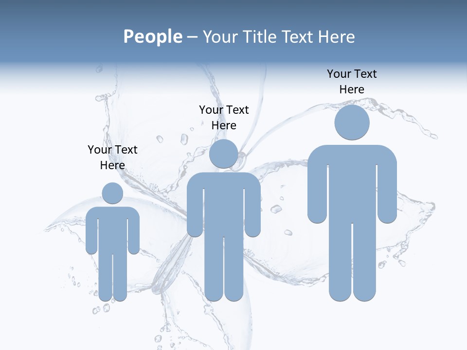 Blue Fresh Transparent PowerPoint Template