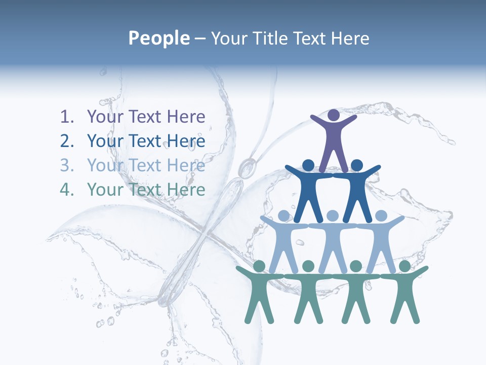 Blue Fresh Transparent PowerPoint Template