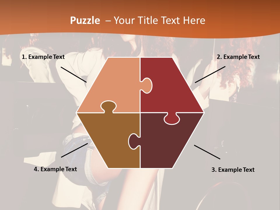 Corset Retro Look Reflexion PowerPoint Template