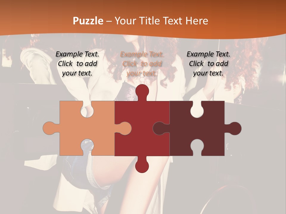 Corset Retro Look Reflexion PowerPoint Template