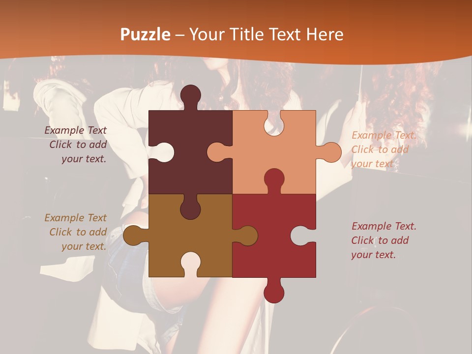 Corset Retro Look Reflexion PowerPoint Template