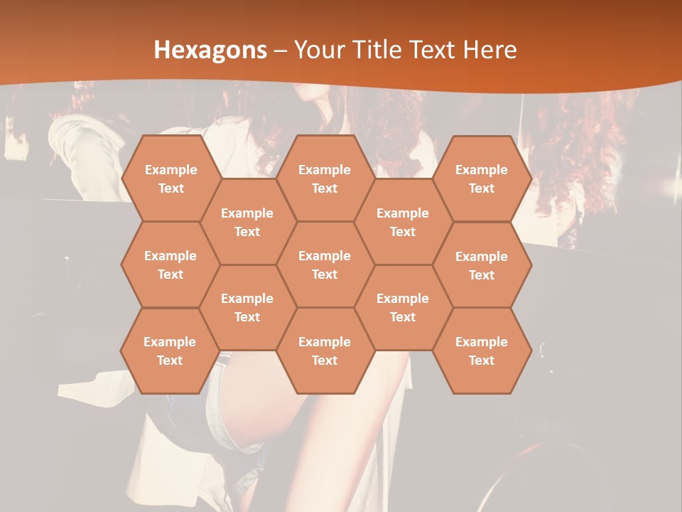 Corset Retro Look Reflexion PowerPoint Template