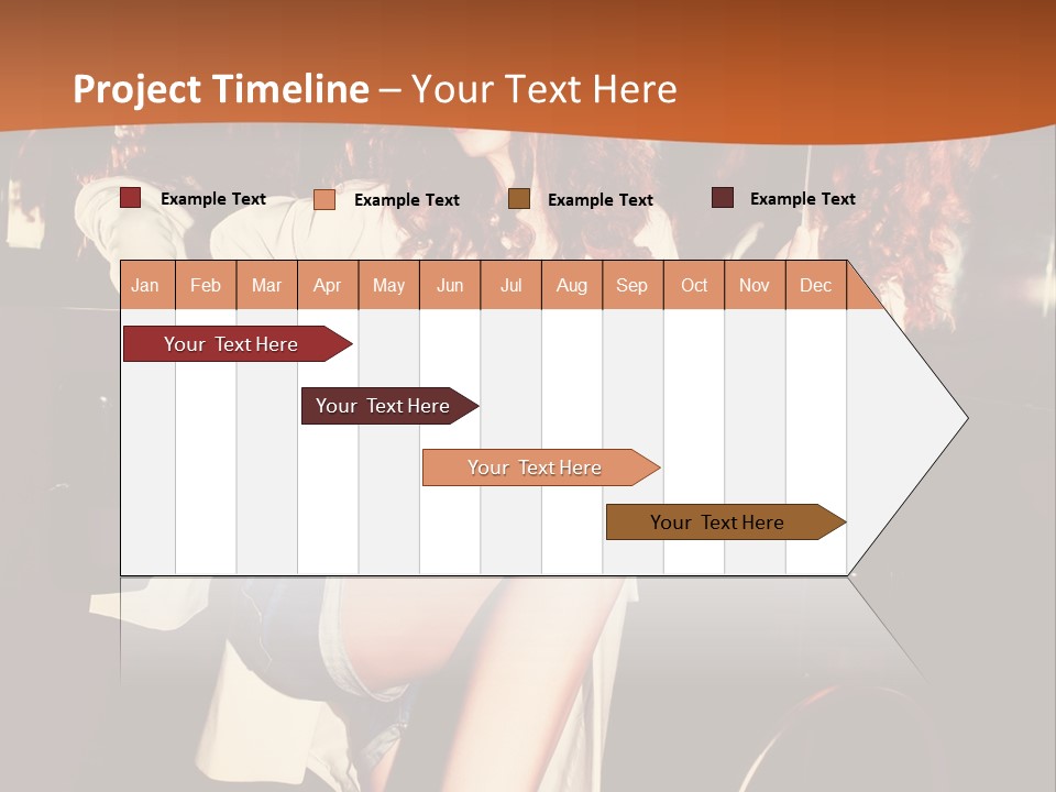 Corset Retro Look Reflexion PowerPoint Template