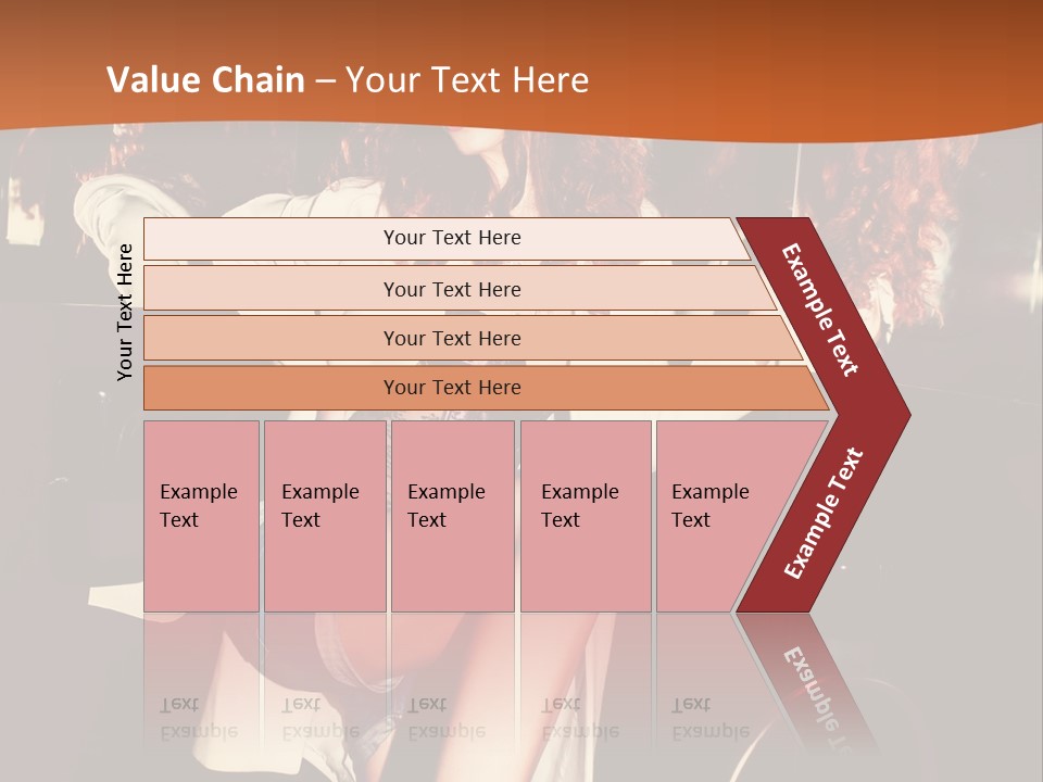 Corset Retro Look Reflexion PowerPoint Template