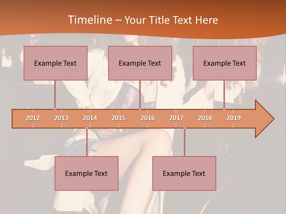 Corset Retro Look Reflexion PowerPoint Template