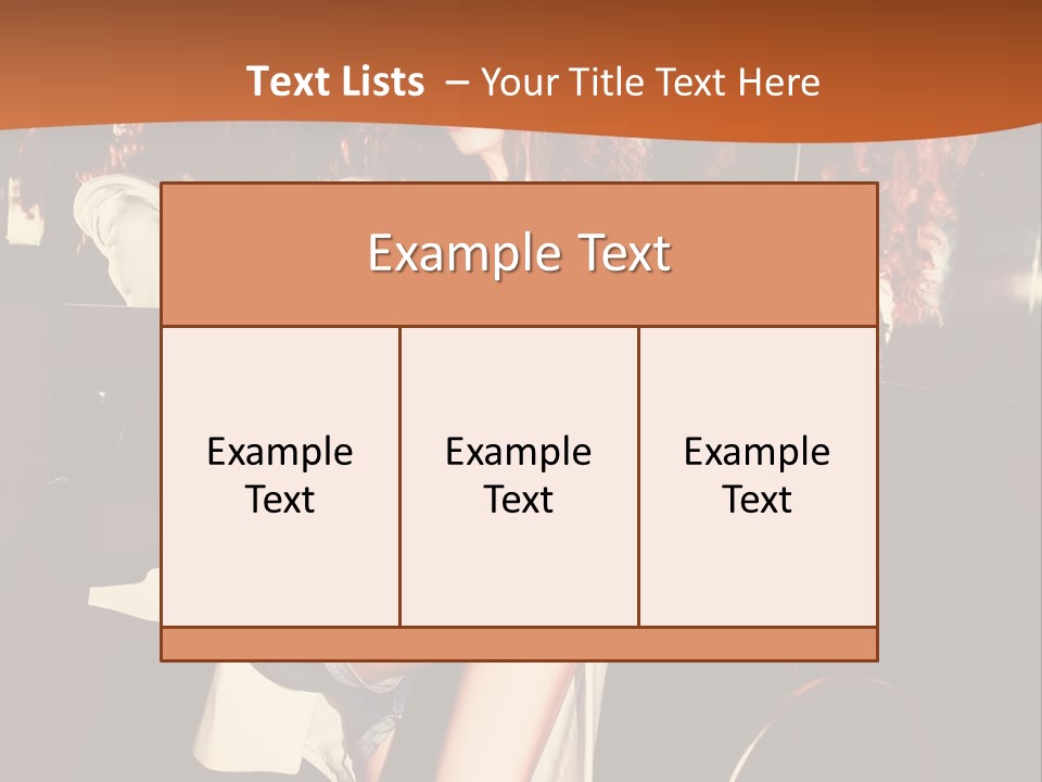 Corset Retro Look Reflexion PowerPoint Template