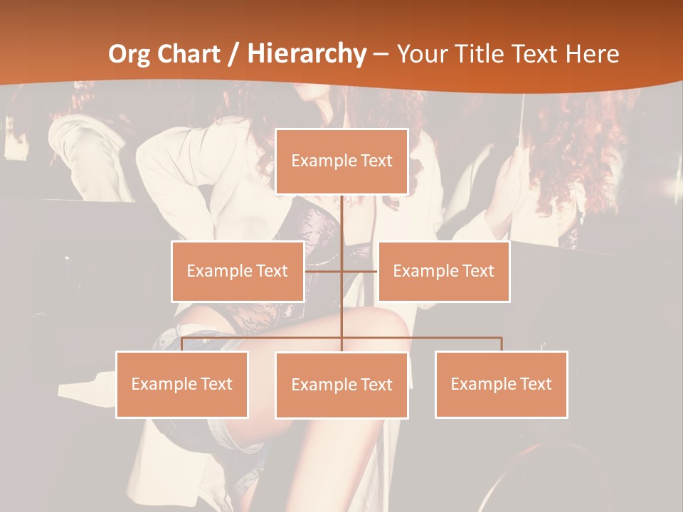 Corset Retro Look Reflexion PowerPoint Template
