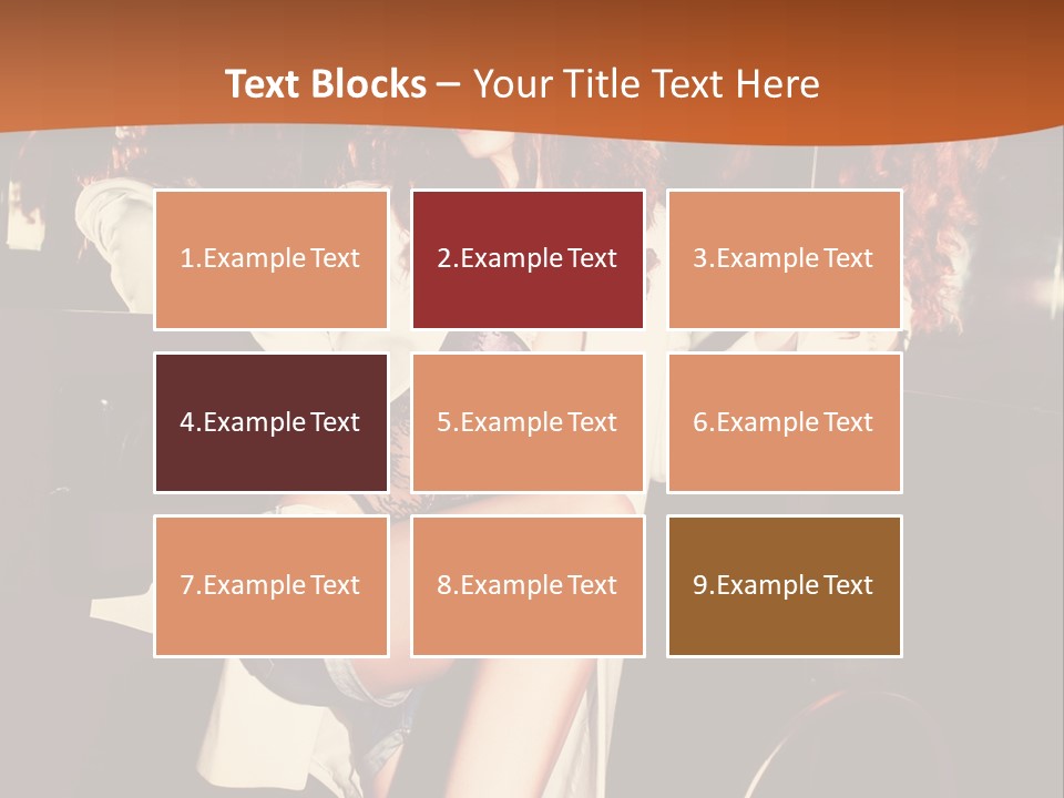 Corset Retro Look Reflexion PowerPoint Template