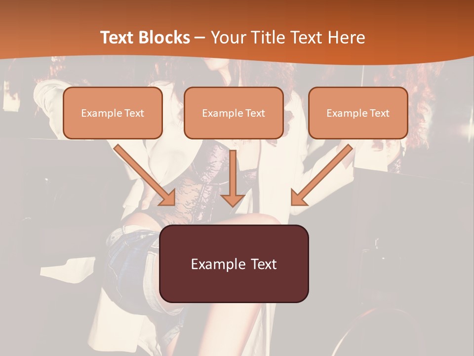 Corset Retro Look Reflexion PowerPoint Template