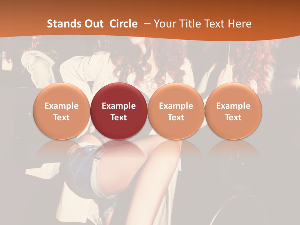 Corset Retro Look Reflexion PowerPoint Template