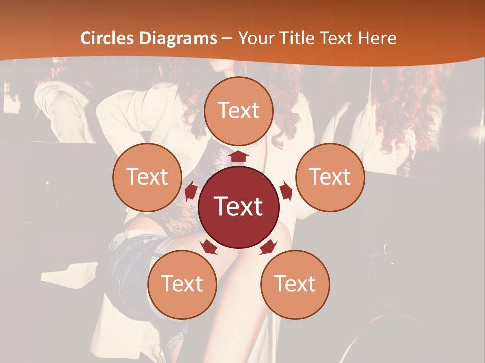 Corset Retro Look Reflexion PowerPoint Template