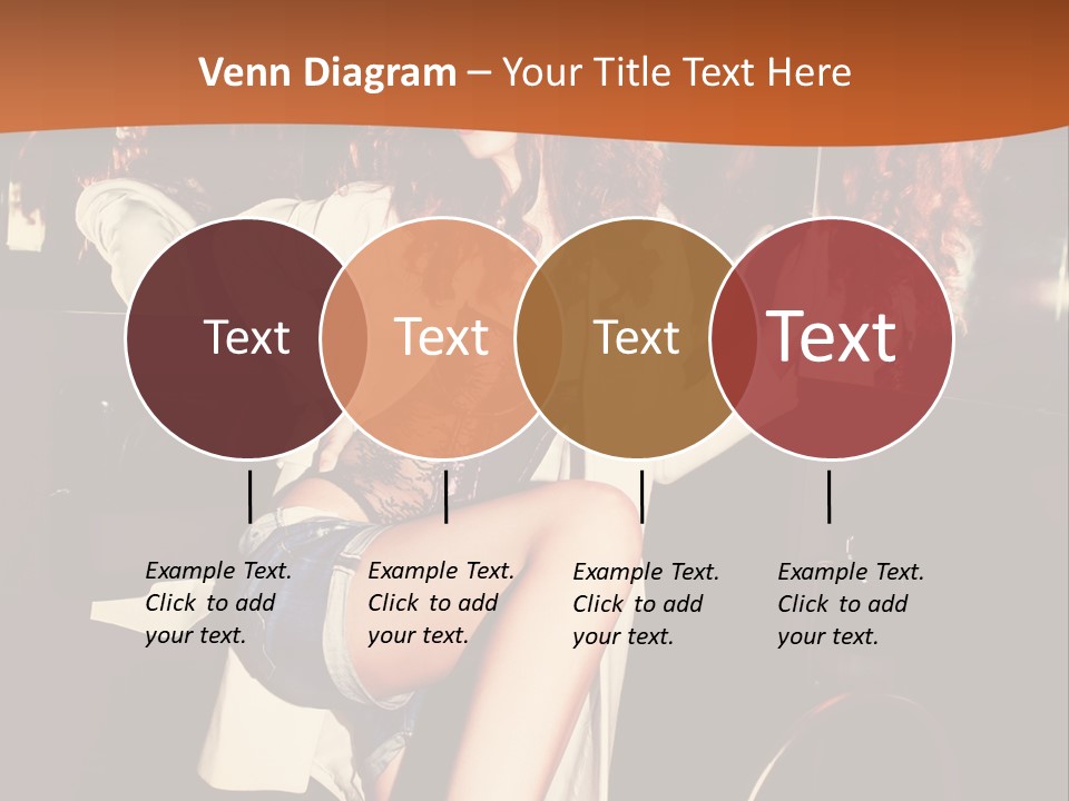 Corset Retro Look Reflexion PowerPoint Template