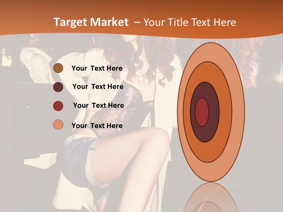 Corset Retro Look Reflexion PowerPoint Template