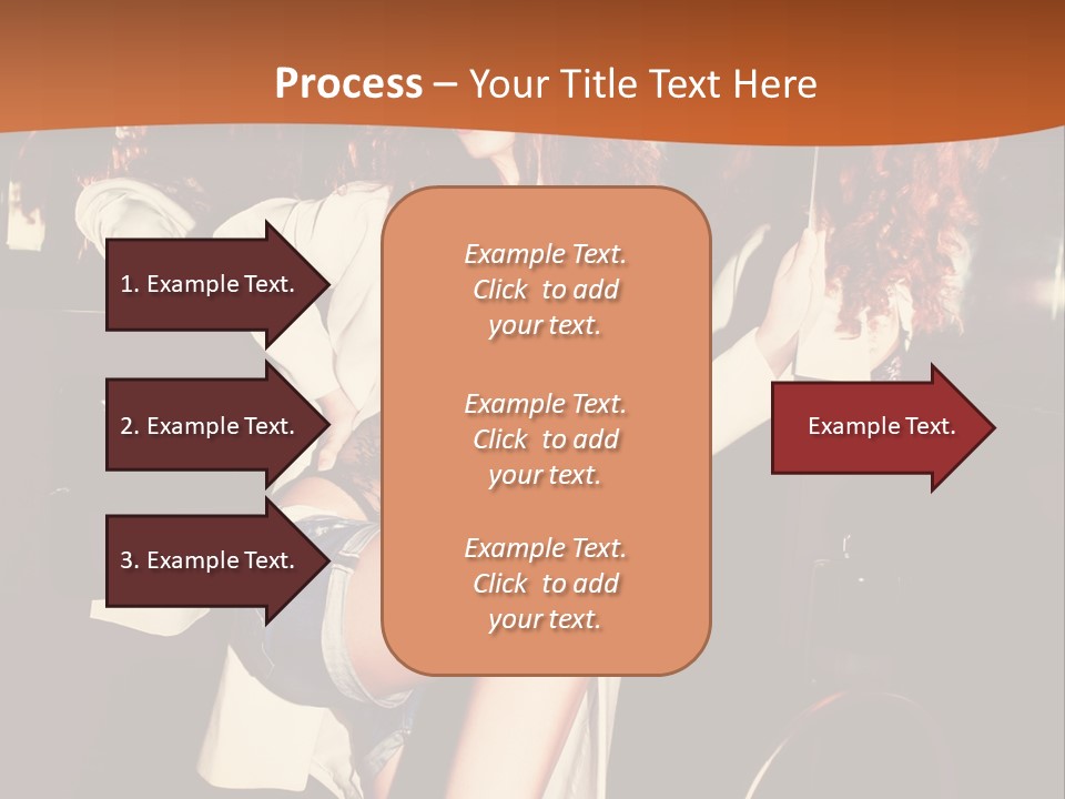 Corset Retro Look Reflexion PowerPoint Template